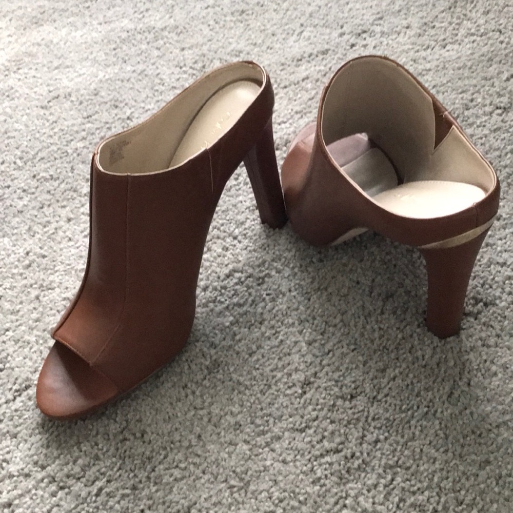 Leather Calvin Klein mules